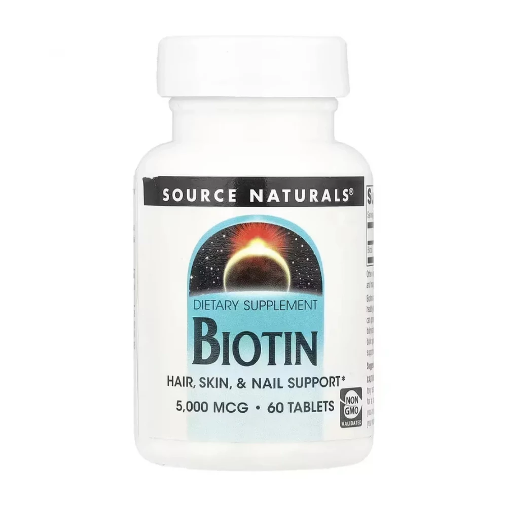 Біотин Source Naturals Biotin 5000 mcg - 60 tabs