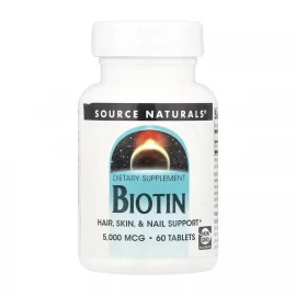 Біотин Source Naturals Biotin 5000 mcg - 60 tabs