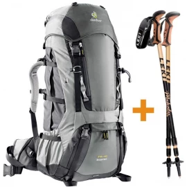 Рюкзак Deuter Aircontact 75+10 + Leki Retro