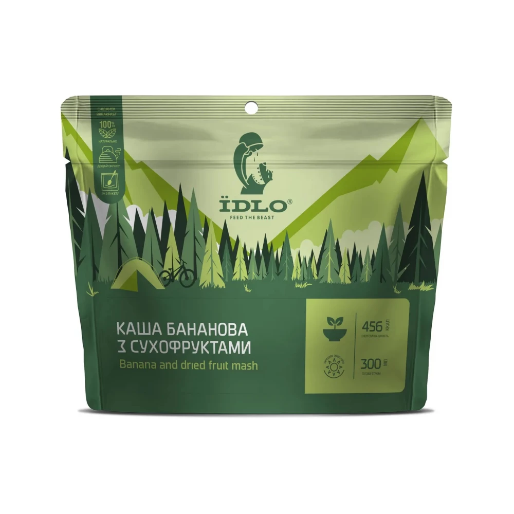 Каша ЇDLO бананова з сухофруктами