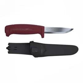 Ніж Morakniv Basic 511 (вуглецева сталь) червона пластикова ручка