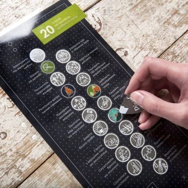 Листівка Pinzel 20 справ, які потрібно зробити в горах Black зі скретч покриттям