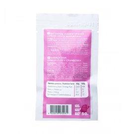 Батончик енергетичний Їdlo ОМ-НОМ журавлина-кокос