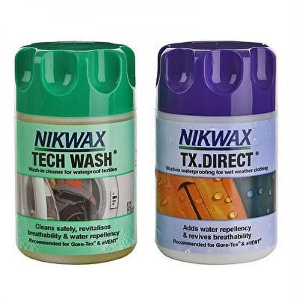 Набір Nikwax Twin Pack - Tech Wash 150ml + TX Direct 100ml 