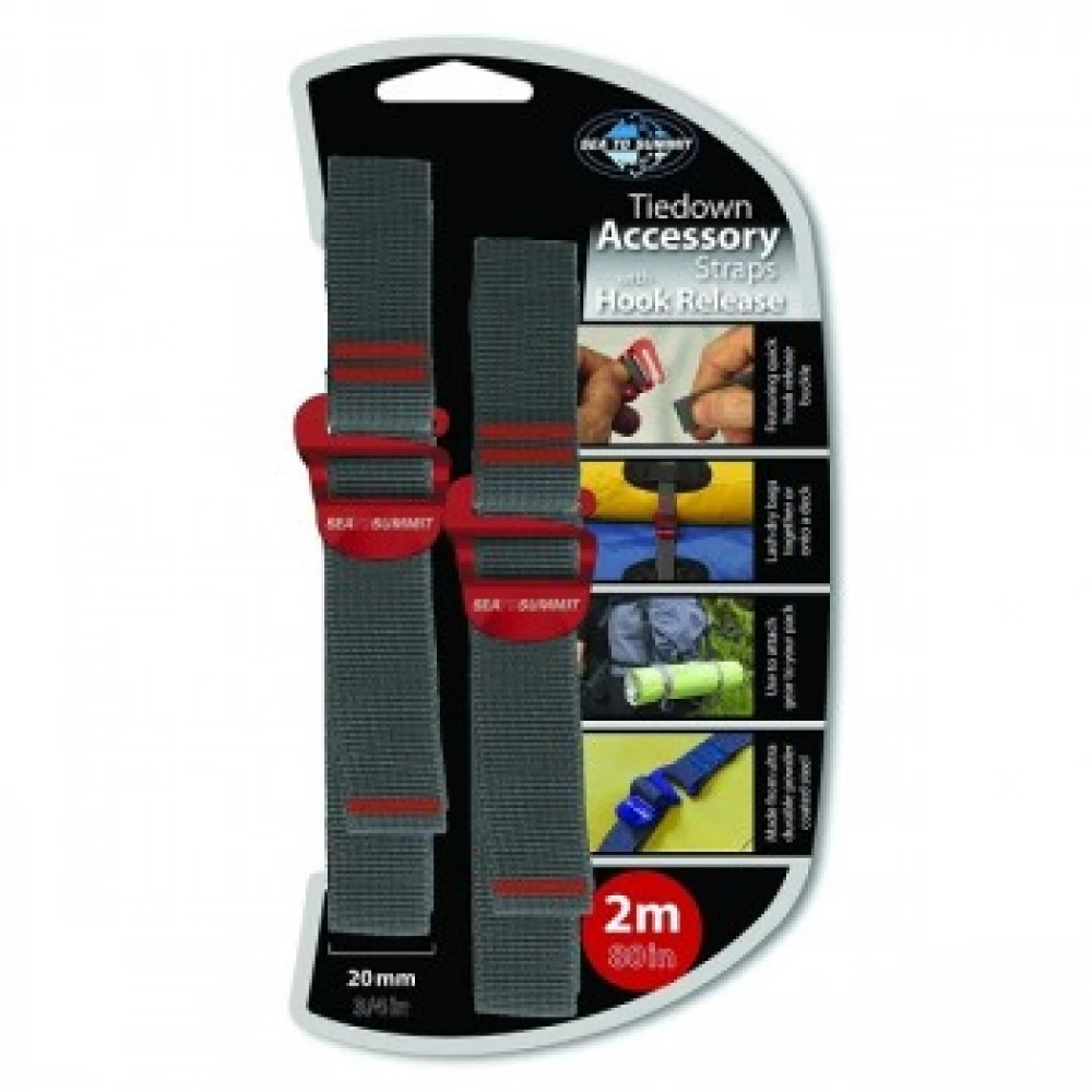 Ремінь для стягувань Sea To Summit Accessory Strap With Hook Buckle, 20 мм - 2 м