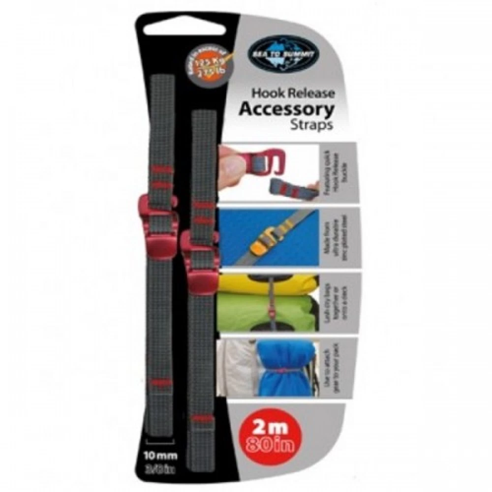 Ремінь для стягувань Sea To Summit Accessory Strap With Hook Buckle, 10 мм - 2 м