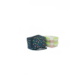 Набір Laken 2 PP food container 0,60 L w.neoprene cover Blackline