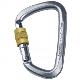 Карабін Singing Rock D Steel Lock screw gate