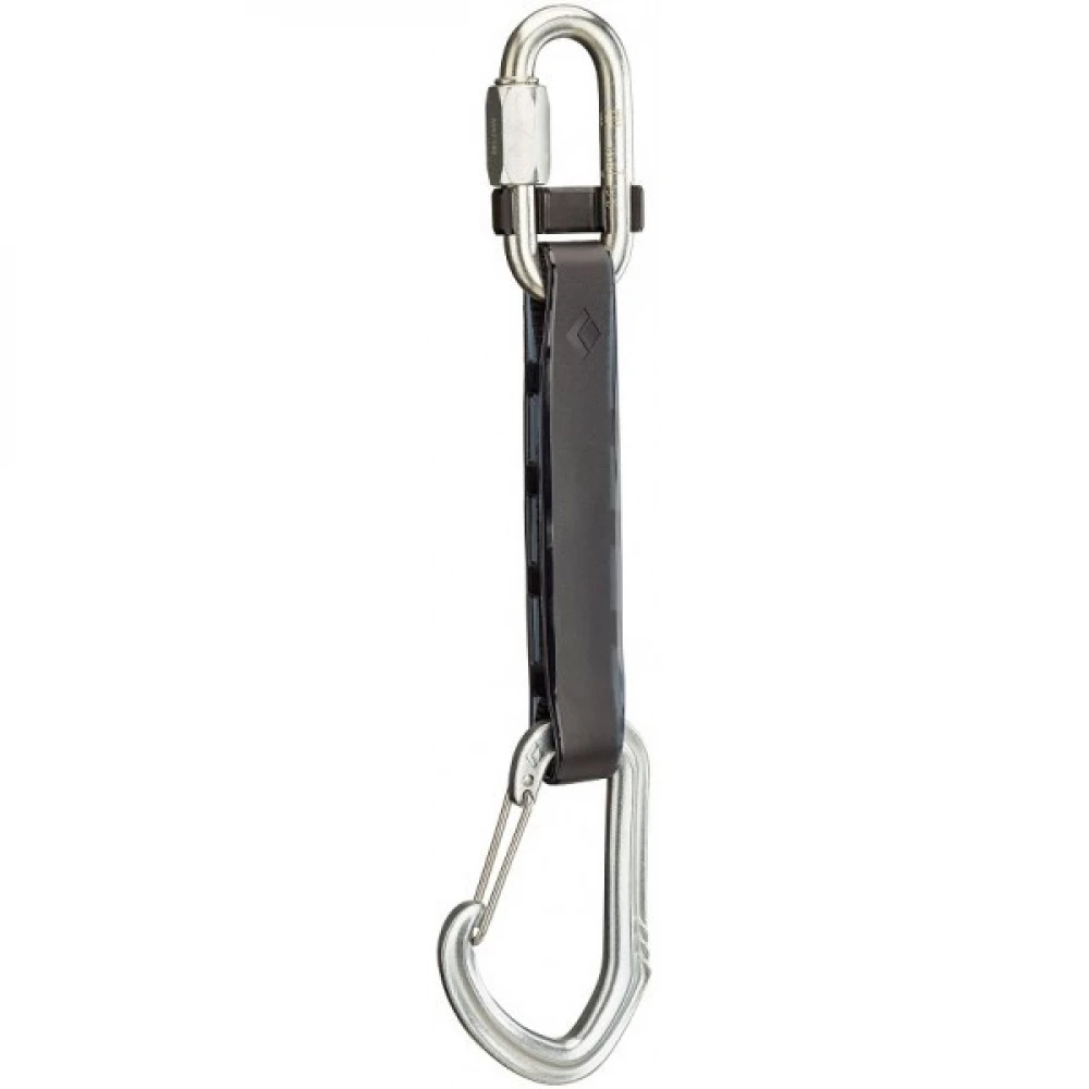Відтяжка з карабінами Black Diamond Steel Livewire Gymdraw 14cm