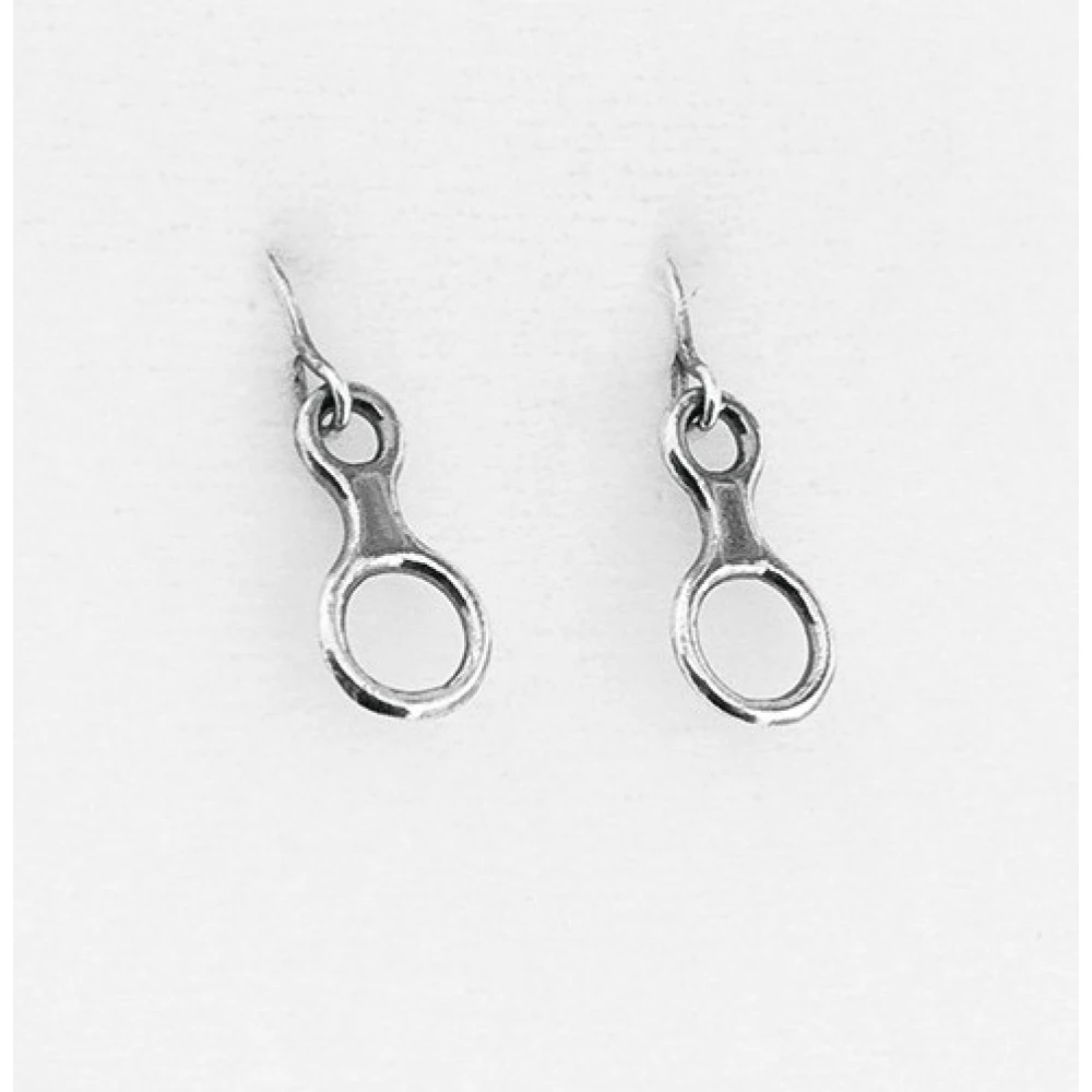 Сережки Rock Empire Earrings: Antiqued Silver Eights Ag 925