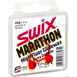 Парафин Swix DHF104 Marathon white 0С til +20C, 40g