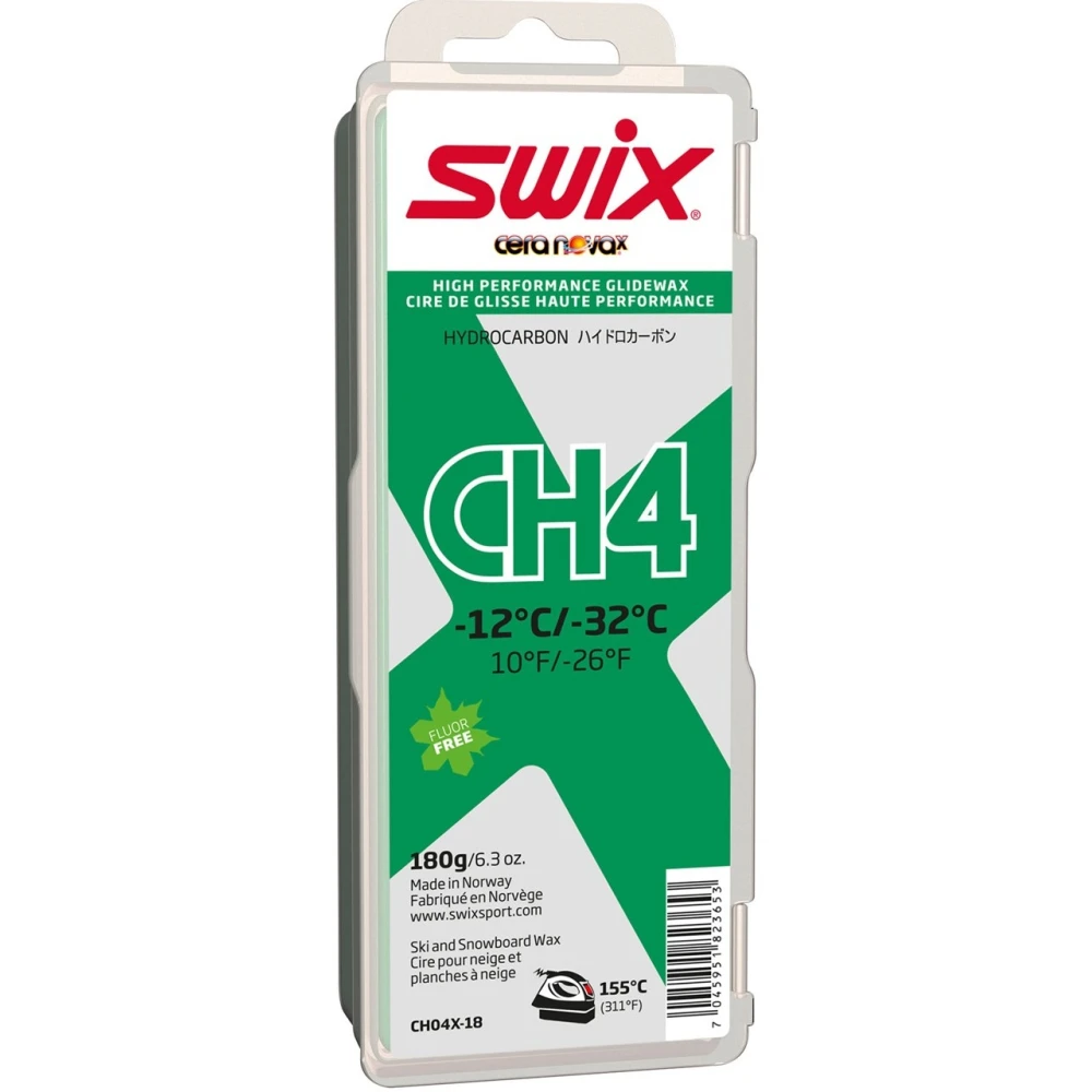 Парафин Swix CH4X Green, -12 °C/-32°C, 180g