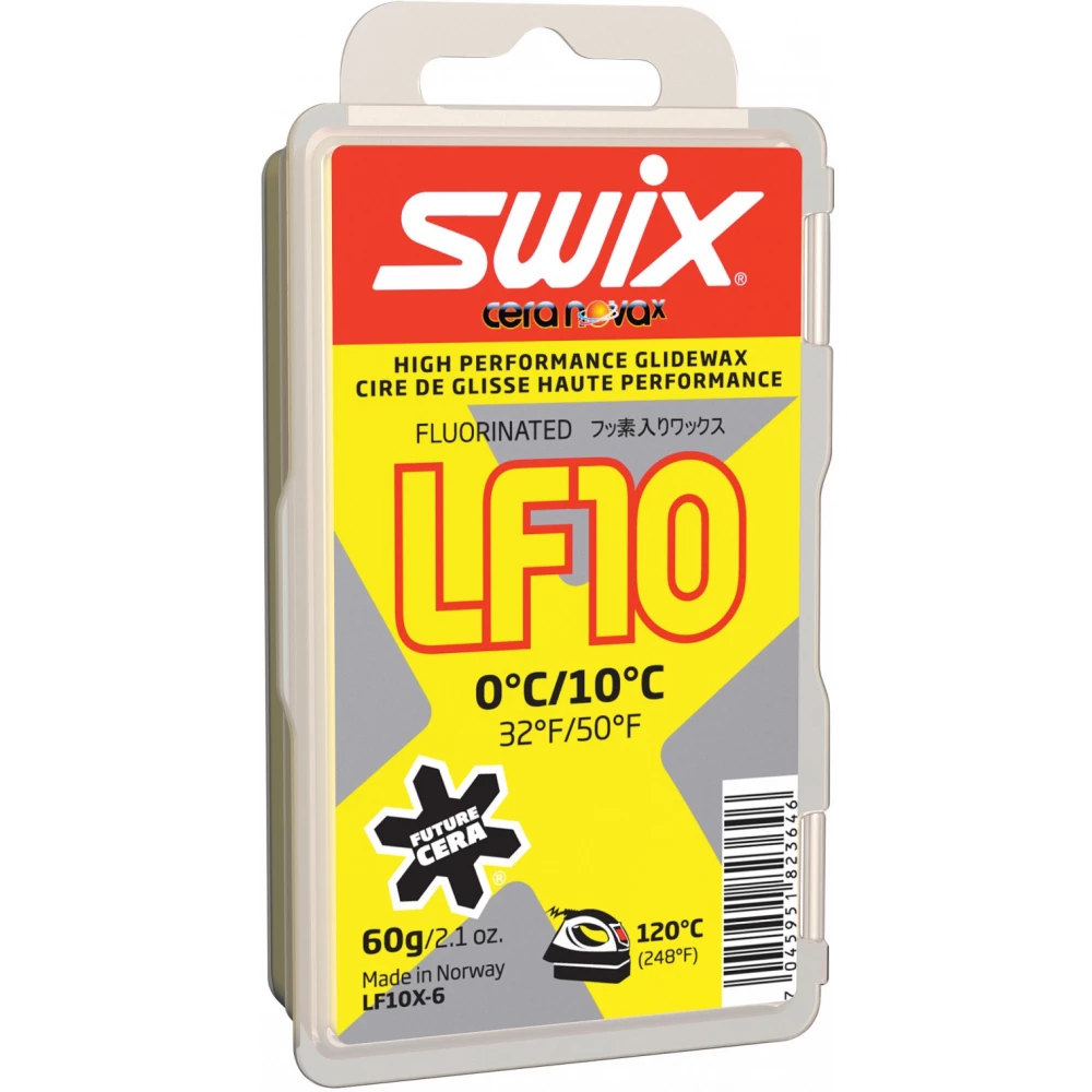 Парафин Swix LF10X Yellow, 0°C/10°C, 60g