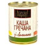 Каша гречана Hapay зі свининою з/б 340г