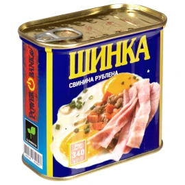 Ветчина PowerBANKa Свинина рубленая ж/б 340г