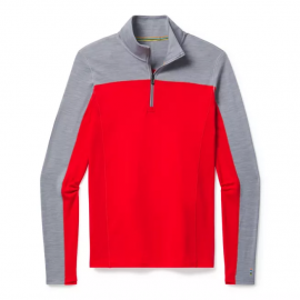 Light Grey Heather/Cardinal Red