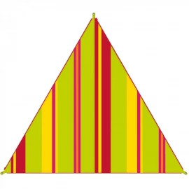 Тент High Peak Bent Caribbean Canvas AO Stripe Lime Punch