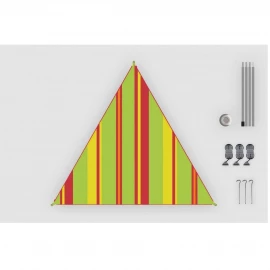Тент High Peak Bent Caribbean Canvas AO Stripe Lime Punch