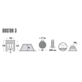 Палатка High Peak Boston 3
