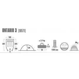 Намет High Peak Ontario 3