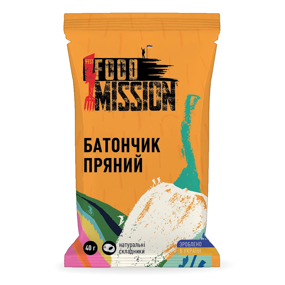 Батончик Food Mission date fruit cherry & pepper mix (пряный)