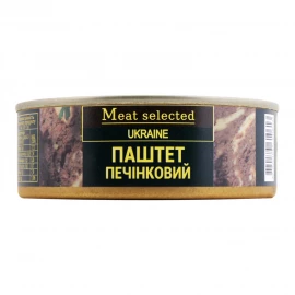 Паштет Meat selected Печеночный ж/б 240г