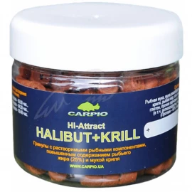Пеллеты Carpio Hi-Attract Halibut+Krill 14мм 