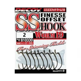 Гачок Decoy Worm 19 S.S. Hook 02, 9 шт/уп
