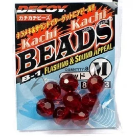 Бусины Decoy B-1 Kachi Kachi Beads red M, 9 шт/уп