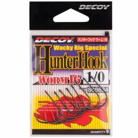 Гачок Decoy Worm 16 Hunter Hook 1/0, 9 шт/уп