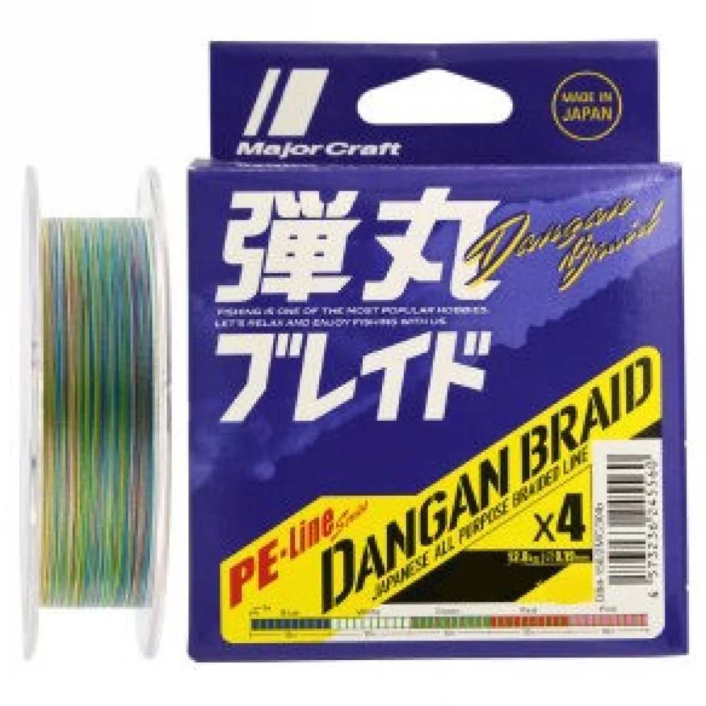 Шнур Major Craft Dangan Braid X8 150m (мульти.) #1.5/0.19mm 30lb/12.3kg