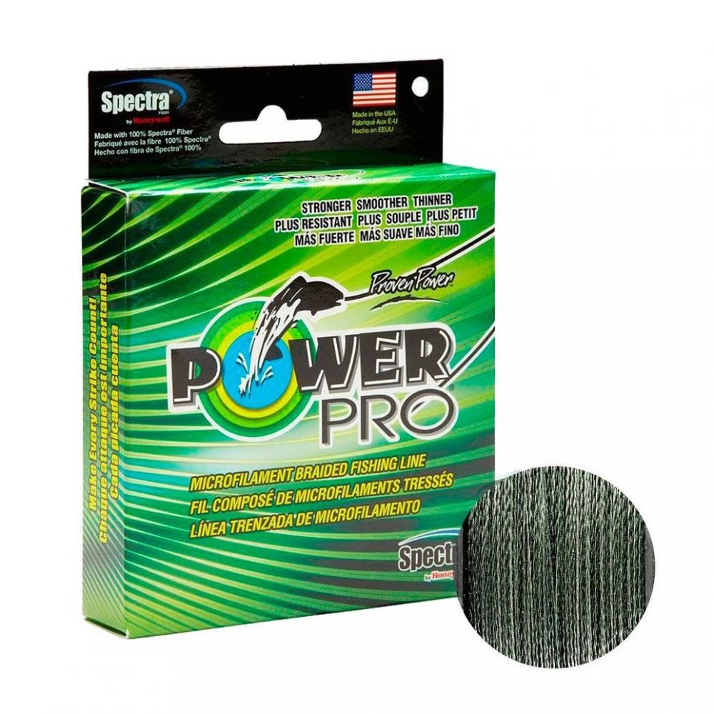 Шнур Power Pro (Moss Green) 275m 0.19mm 28.6lb/13.0kg