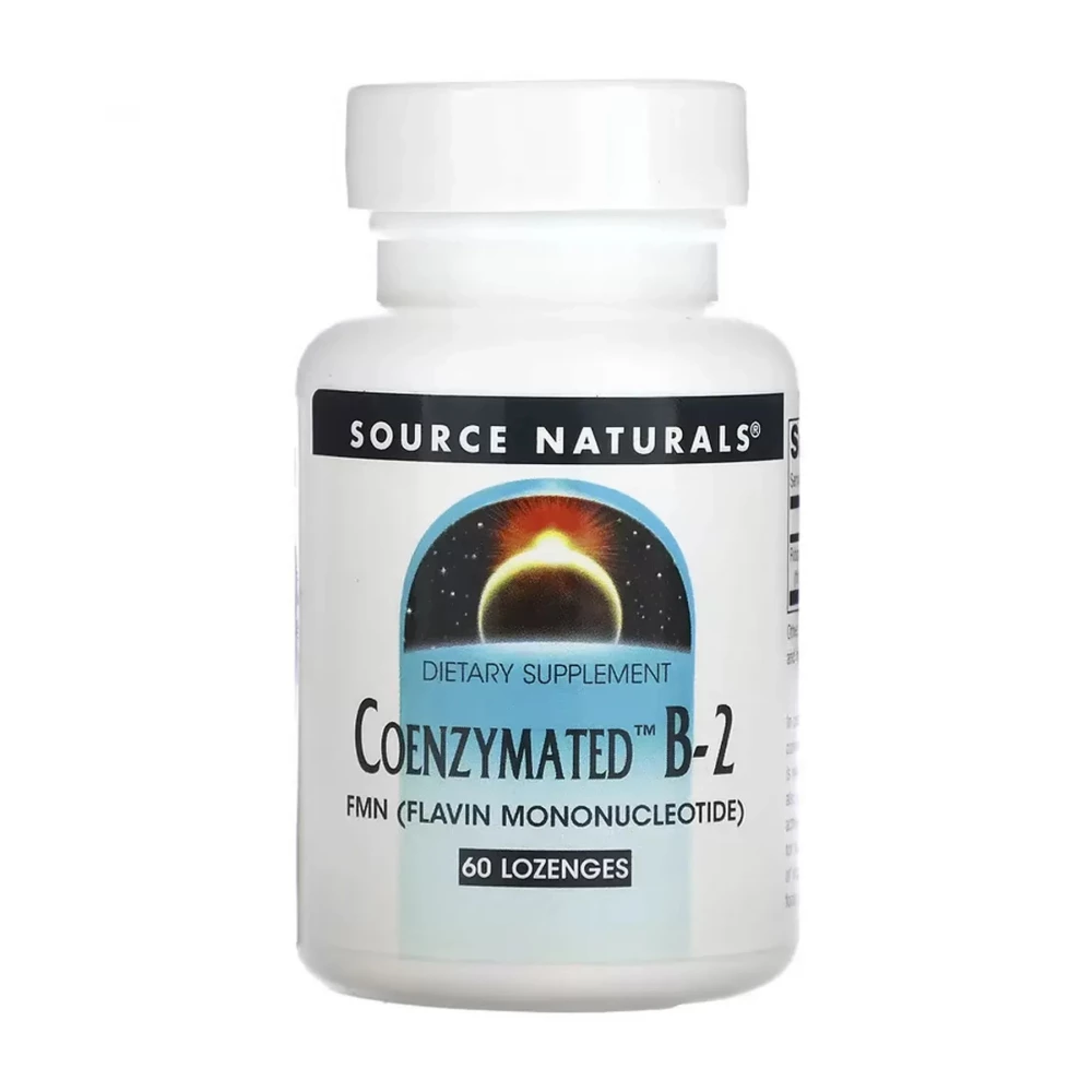 Вітамін B2 Source Naturals Coenzymated™ B-2 25 mg Peppermint - 60 lozenges