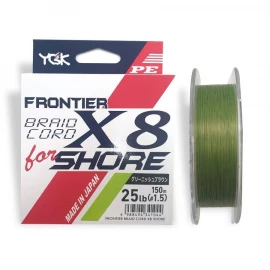 Шнур YGK Frontier Braid Cord X8 150m #1.5/0.205mm 25lb/11.3kg