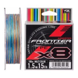 Шнур YGK Frontier X8 Assorted 100m #2.5/0.260mm 25lb/11.3kg