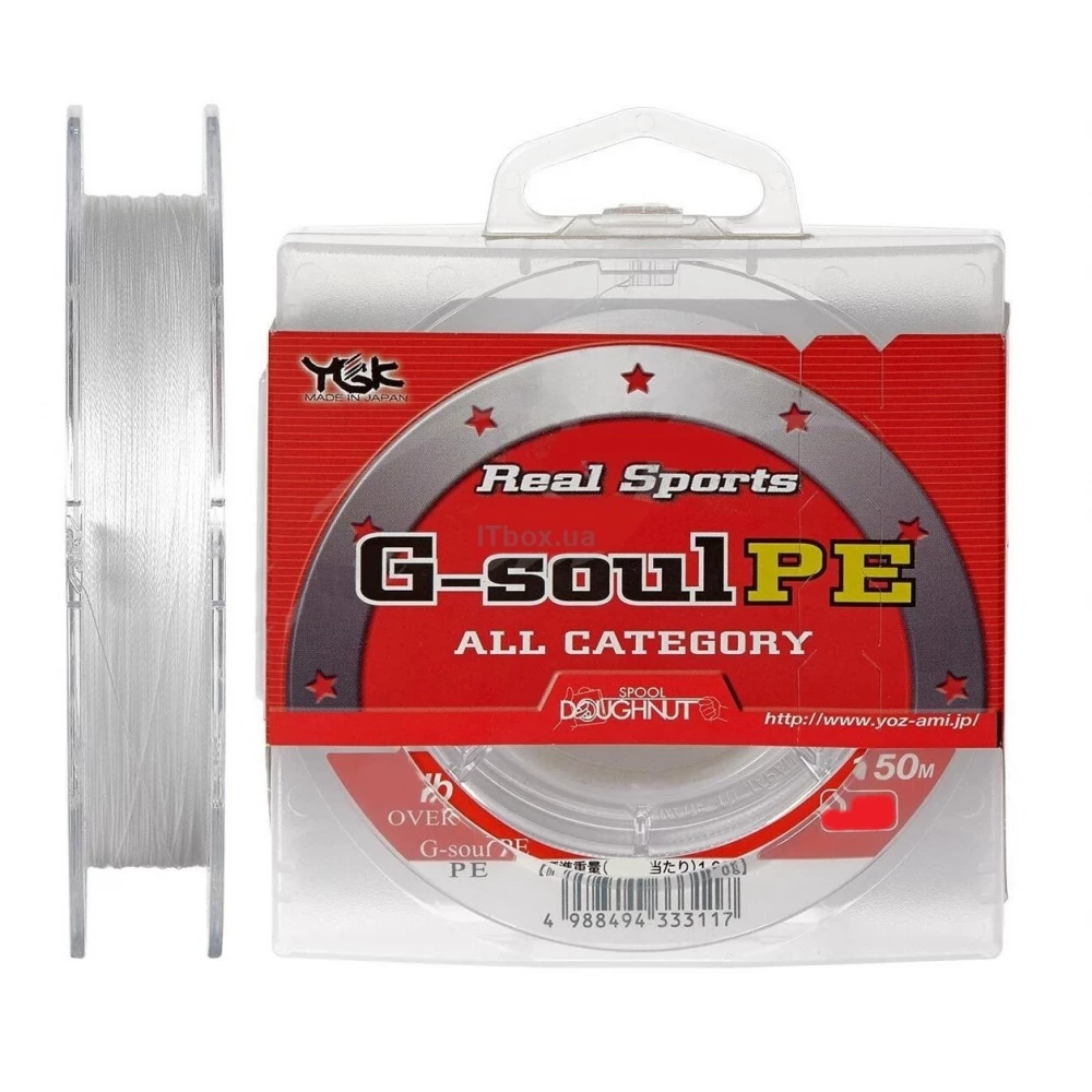 Шнур YGK Real Sports G-Soul PE 150m  #0.4/0.104mm 6lb