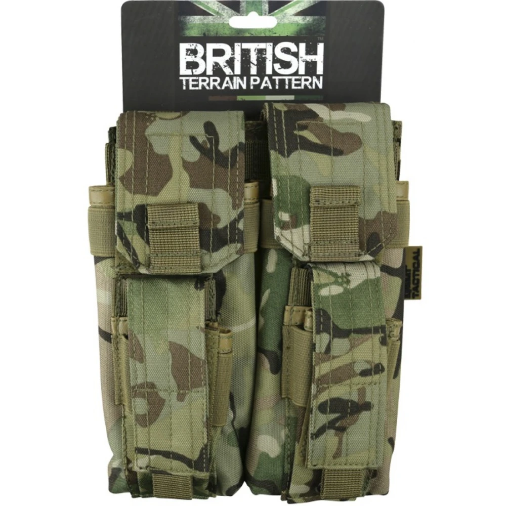 Підсумок під магазини АК Kombat UK Double Mag Pouch with Pistol Mag