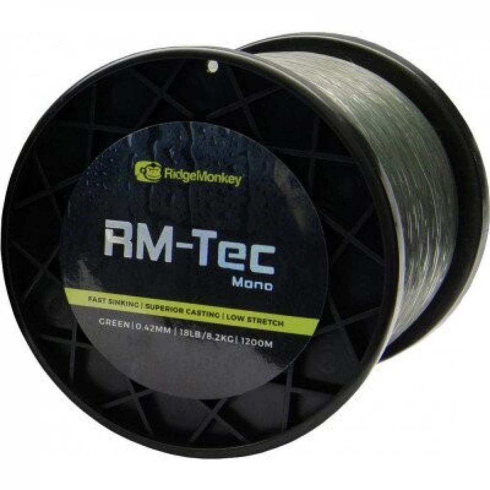 Волосінь RidgeMonkey RM-Tec Mono 1200m 0.38mm 15lb/6.8kg