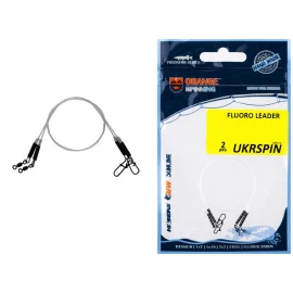 Поводок Ukrspin Orange Spinning Fluoro Sunline 20см 14кг(30lb)/0.6мм (2шт/уп)