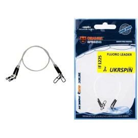 Повідець Ukrspin Orange Spinning Fluoro Sunline 25см 14кг(30lb)/0.6мм (2шт/уп)