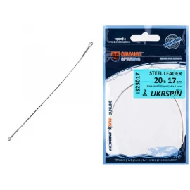 Повідець Ukrspin Orange Spinning Steel Leader AFW пайка 12см 9кг(20lb)/0.28мм (10шт/уп)