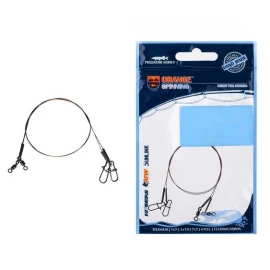 Поводок Ukrspin Orange Spinning плетеный сталь AFW 1х7 50см 4кг(30lb)/0.3мм (2шт/уп)