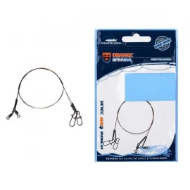 Поводок Ukrspin Orange Spinning плетеный сталь AFW 7х7 15см 10кг(22lb)/0.36мм (2шт/уп)