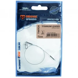 Поводок Ukrspin Orange Spinning титан AFW 17см 9кг(20lb)/0.35мм