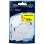 Повідець Ukrspin Orange Spinning титан з вертлюгом 16см 6кг(12lb)/0.25мм