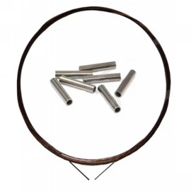 Поводковый материал Ukrspin Orange Spinning сталь AFW 1х19 набор 8.1кг(18lb)/0.25мм 2м и 20 трубочек