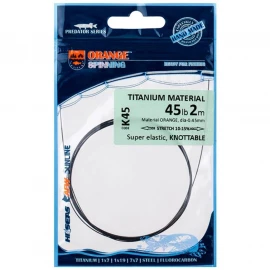 Поводковый материал Ukrspin Orange Spinning титан 2м 26кг(55lb)/0.50мм
