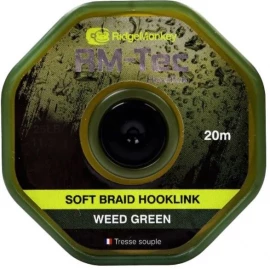 Поводковый материал RidgeMonkey RM-Tec Stiff Coated Hooklink Weed Green 35lb 20м