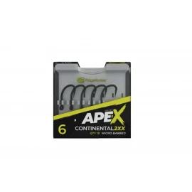Гачок короповий RidgeMonkey Ape-X Continental 2XX з борідкою size 4 (10 шт/уп)
