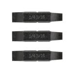 Набор Leatherman из трех двусторонних бит с плоским отвертками 1/4" & 3/16"